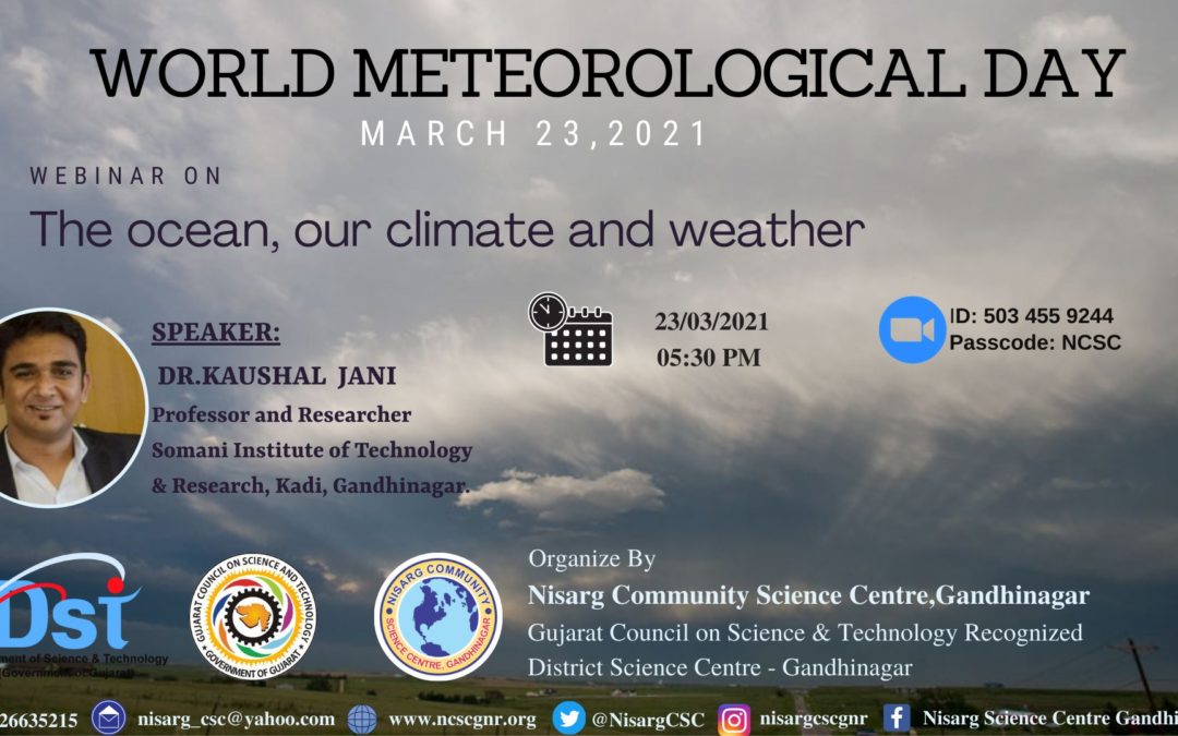 Webinar on “The Ocean ,Our Climate and Weather”